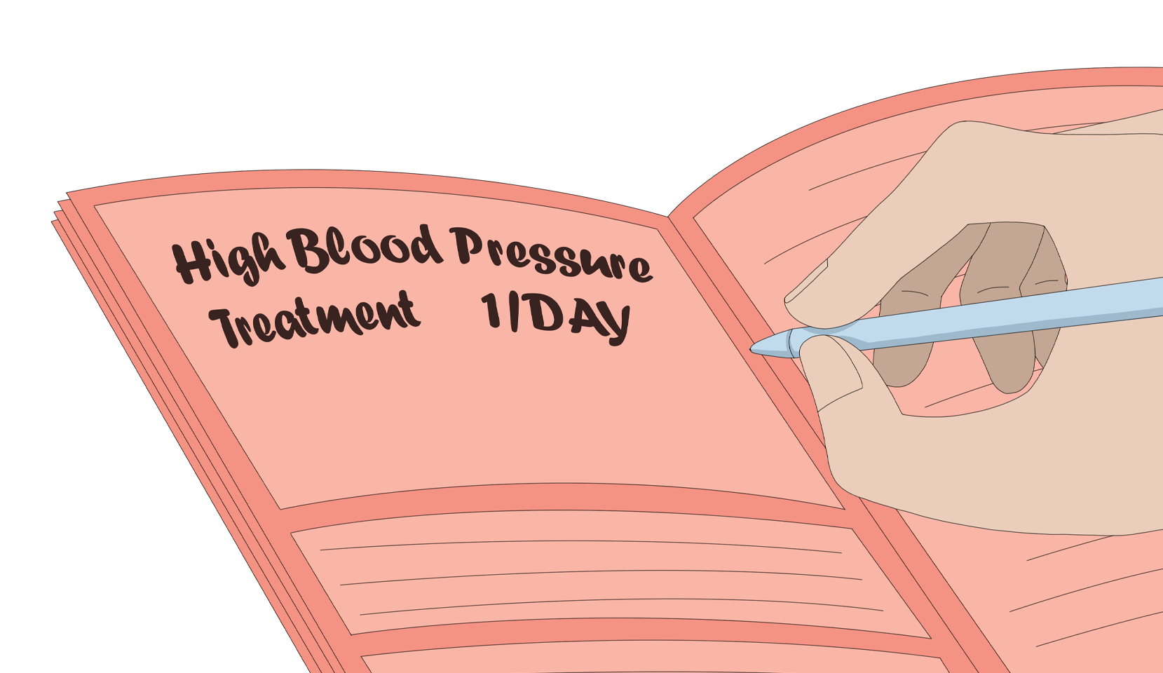 the veterinarian prescribes treatment for high blood pressure