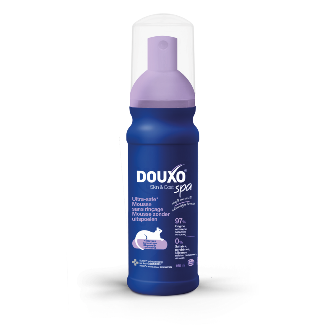 DOUXO SPA - Stressvrije opfrissing voor Katten - Mousse zonder uitspoelen