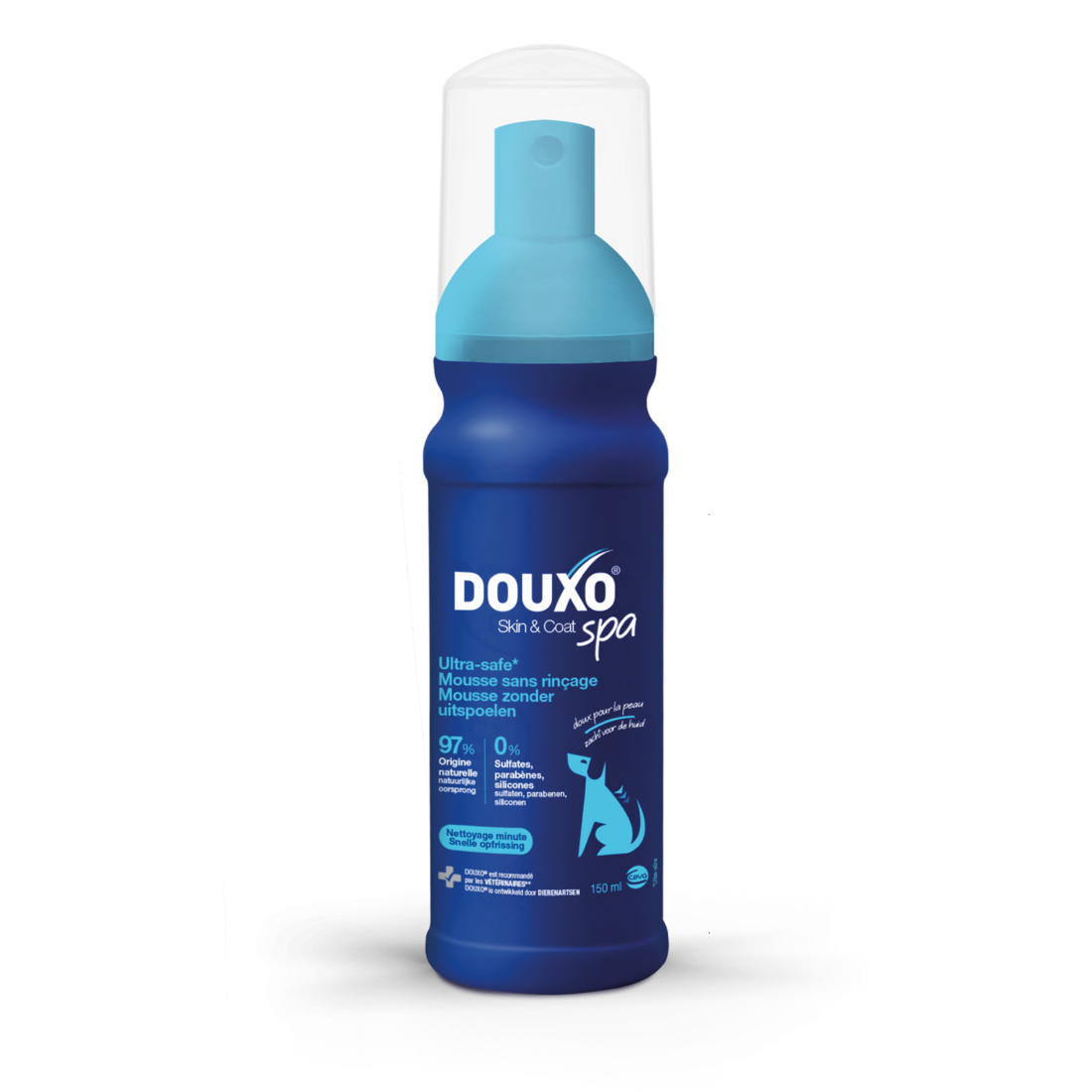 DOUXO SPA - Snelle opfrissing voor Honden - Mousse zonder uitspoelen