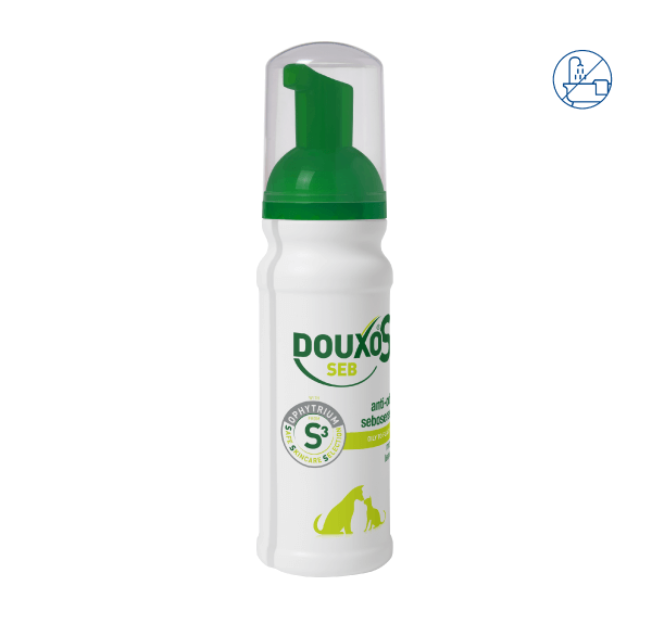 DOUXO S3 SEB Mousse Seboregulating leaveon Mousse for dogs and cats