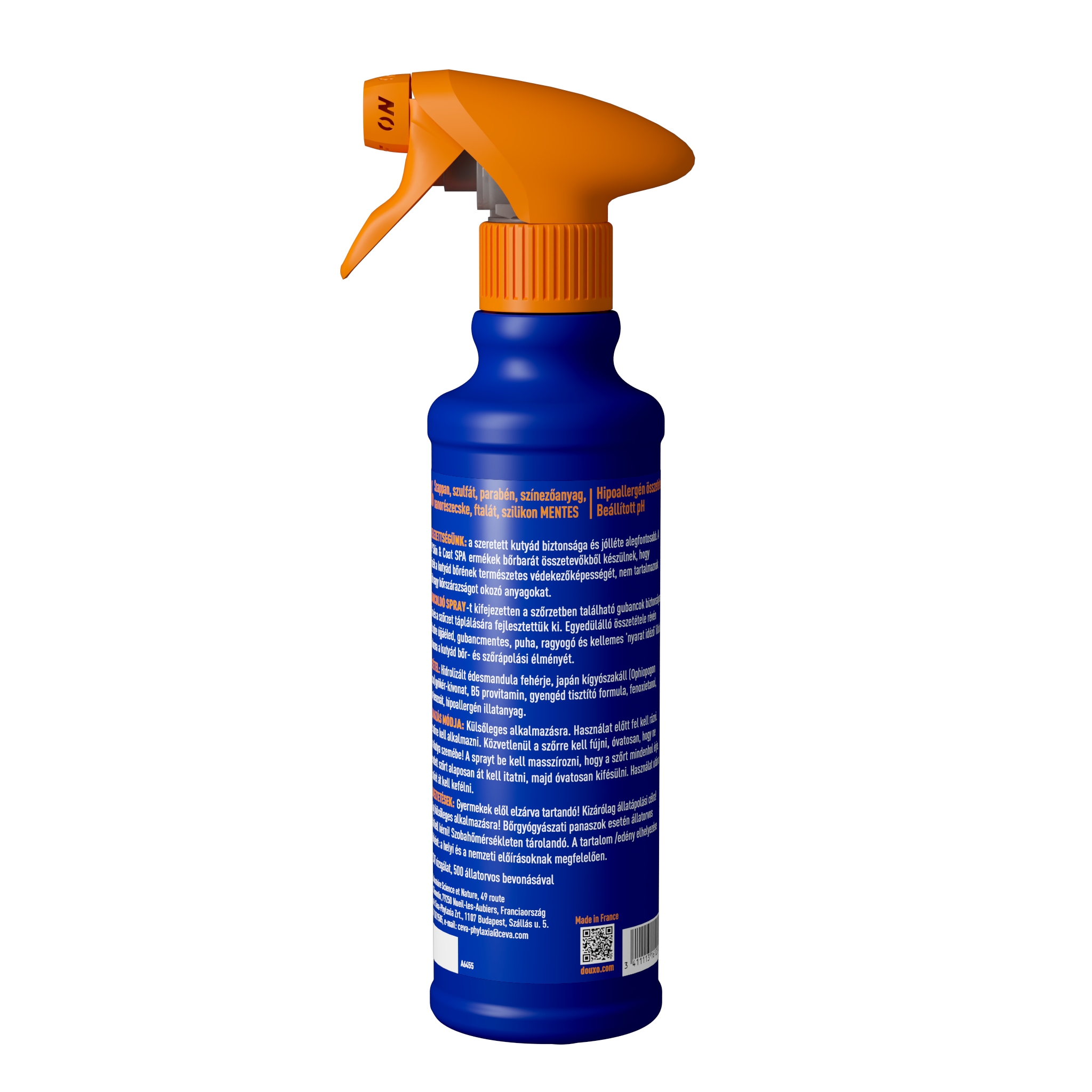 DOUXO SPA Gubancoldó spray kutyáknak - back