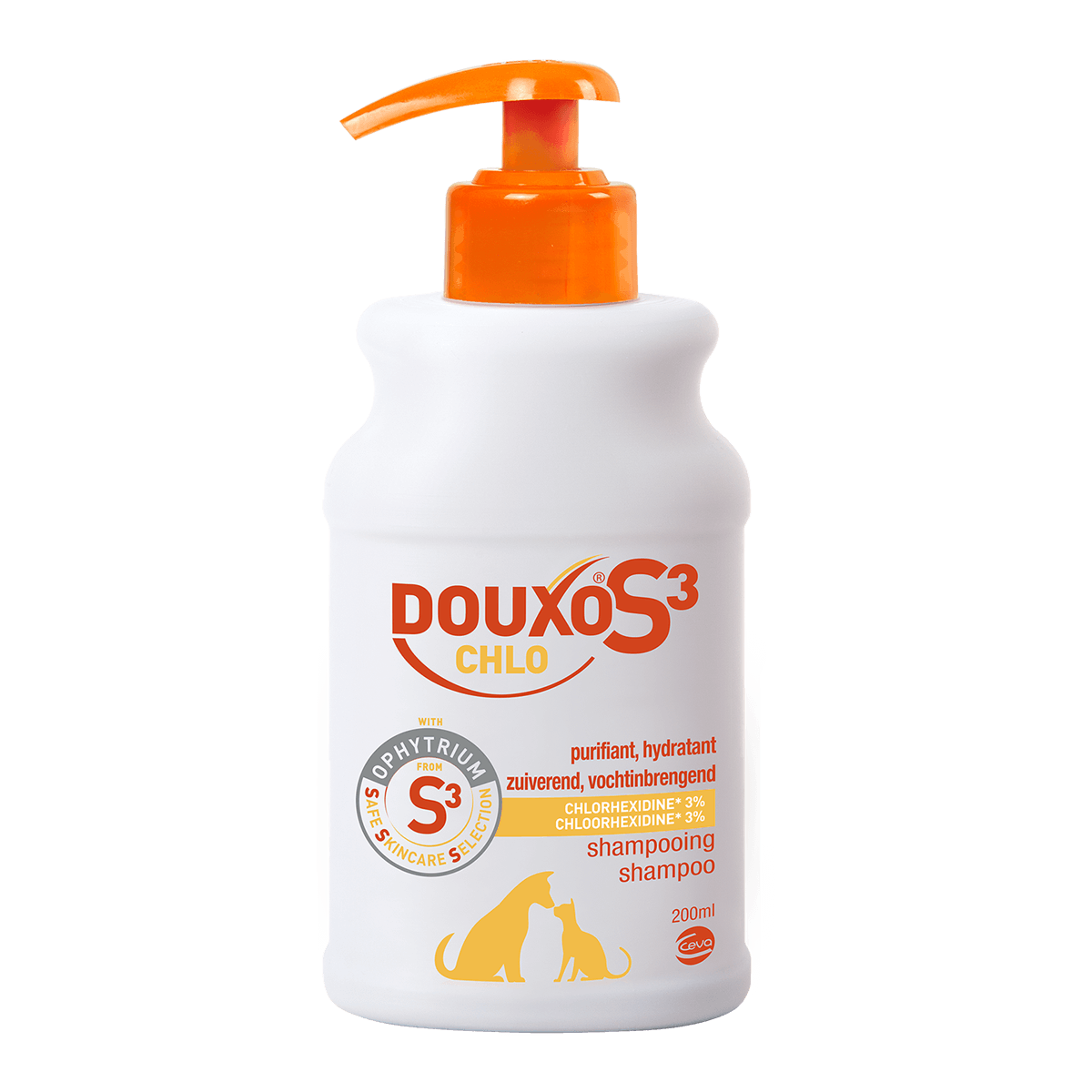 DOUXO S3 CHLO shampoo voor honden en katten