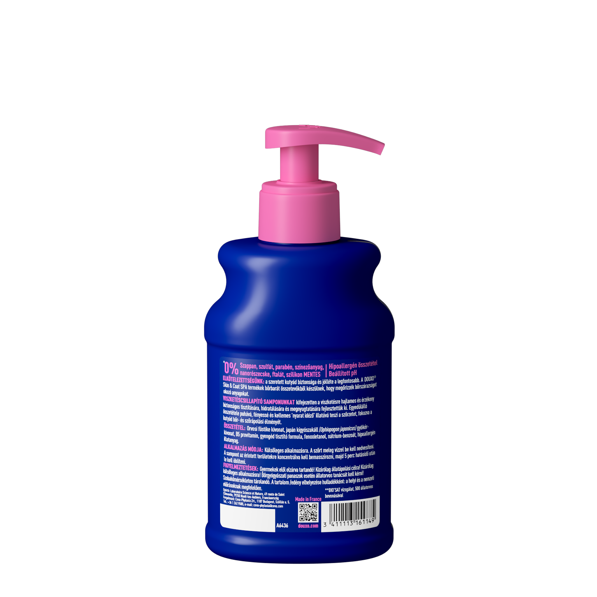 DOUXO SPA Viszketéscsillapító sampon kutyáknak 250 ml - back