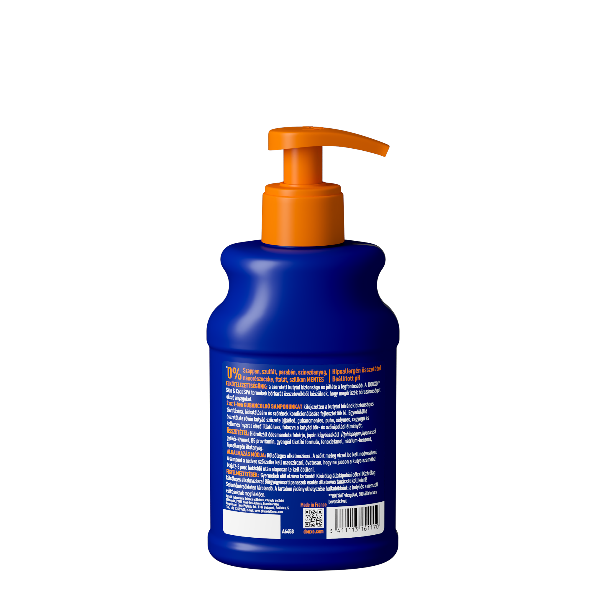 DOUXO SPA 2 az 1-ben gubancoldó sampon kutyáknak 250 ml - back